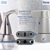 PAGED Bathroom Faucet 2-Handle Bathroom Sink Faucet with 360 Degree High Arc Swivel Spout, 3 Holes Faucet for Bathroom - 3 of 4