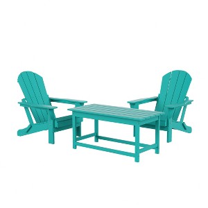 WestinTrends  3-Piece Outdoor Paio Adirondack Conversation Set - 1 of 4