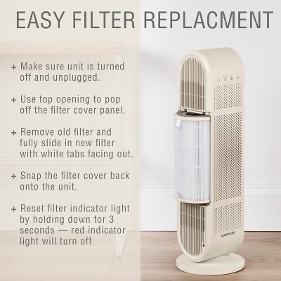 Medium Room White HEPA Air Purifier Replacement Filter