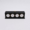 TopComfy Decorative Object Time Zone Table Clock for Home and Office Decor, Black, 17"*4"*7" - 3 of 4