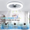 HUMHOLD 20'' Low Profile Ceiling Fans with Lights and Remote Control, Dimmable LEDs Lights, 6-Speeds - 4 of 4