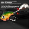 Metal vibrating fishing bait with rotating blades, ultra long cast freshwater saltwater false bait - 3 of 4