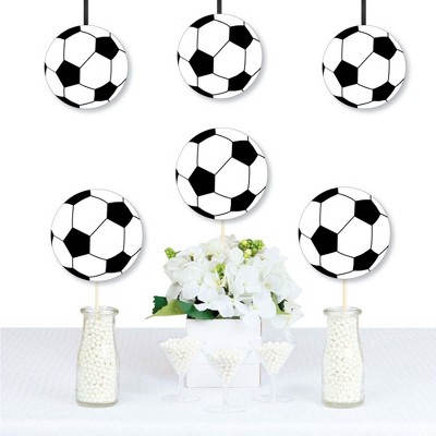 Big Dot of Happiness Goaaal - Soccer - Decorations DIY Baby Shower or Birthday Party Essentials - Set of 20