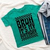 The Juniper Shop Bruh It's My Birthday Checkered Toddler Short Sleeve Tee - 3 of 4