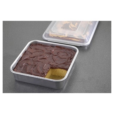 Natural Aluminum 3-Piece Baking Set with Plastic Lid