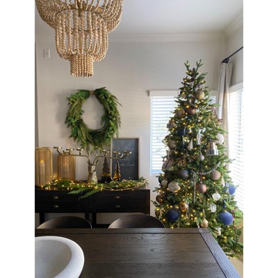 Aleynne Gold and Natural Wood Beaded 21-inch Chandelier
