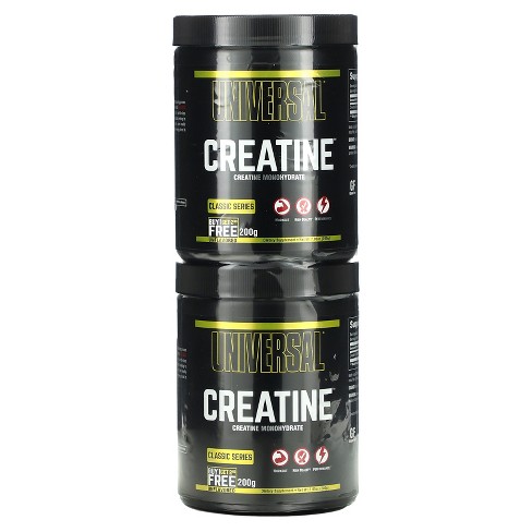 Universal U Creatine Monohydrate, Unflavored, 2 Bottles, 7.05 oz (200 g) Each - image 1 of 3