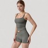 Anna-Kaci Women's Fitted Stretch Camisole Tank Top with Square Neckline and Thin Shoulder Straps - 3 of 4