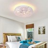 19" Boho 4-Light Flush Mount Ceiling Light with Handwoven Paper Rope Shade and Metal Frame for Bedroom, Hallway, Living Room, or Hotel - 3 of 4