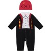 Warner Bros. Harry Potter Baby Zip Up Cosplay Costume Coverall and Hat Newborn to Infant  - image 2 of 4