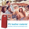 Unique Bargains Foldable Reusable Leather Wine Gift Bags for Picnic Party - 4 of 4
