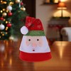Unique Bargains Christmas Hat Polyester Non-Woven Fabric Red White 11.02"x14.17" 1 Pc - 2 of 4
