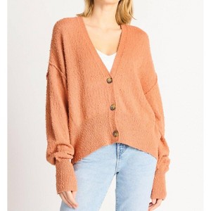 Women's BOUCLE BUTTON FRONT CARDIGAN - Dex - 1 of 4