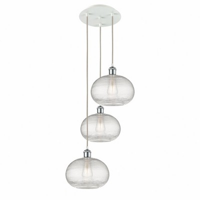 Ithaca - 3 Light Cord Hung Multi Pendant In Industrial Style-29.25 Inches Tall and 16.5 Inches Wide