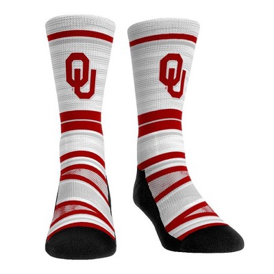 NCAA Oklahoma Sooners Adult Long Distance Crew Socks - L/XL