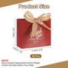Unique Bargains Kraft Paper Elegant Design Wide Application Gift Bags with Ribbons 36 Pcs - 2 of 3