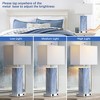 ROTTOGOON Touch Control Dimmable Table Lamps with White Fabric Shad, 2 USB Ports 1 AC Outlet for Living Room Bedroom, Bulbs Included, 2 Pack - 2 of 4