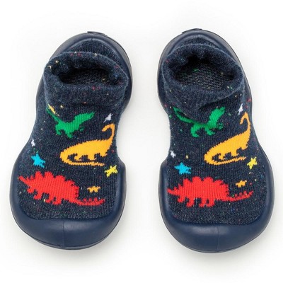 Komuello Toddler Boy First Walk Sock Shoes Dinos