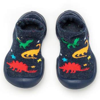 Komuello Toddler Boy First Walk Sock Shoes Dinos