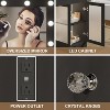 Petrimins Vanity Desk with Large Mirror and Lights, Glass Top Makeup Vanity for Bedroom, 3 Color Lighting Modes, Dressing Table for Women - 4 of 4