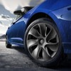 VEVOR Wheel Rim Cover Hubcaps, 19 in, 2021-2023 Model Y Fully Fit Hubcap with Snap, Guard Tape & Valve Nozzle Hole, ABS & PC Hubcap, Black - 2 of 4