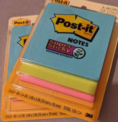 Post-it 3M Super Sticky Notes 4 Pads Pack — A Lot Mall