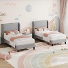 Velvet Twin Bed Frame w/Adjustable Headboard – 12-Slat Platform Bed, Noise-Free & Easy Assembly | No Box Spring Needed - 4 of 4