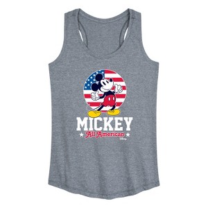 Women's - Disney - All American Mickey Graphic Racerback Tank - 1 of 4