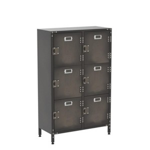 Mlezan Metal Locker: Lockable Cabinet with Doors and Shelves for Home, Office, Gym, or School. Ideal for Storage, Files, and Coat Organization. - 1 of 4