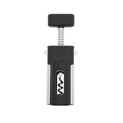KitchenAid Winged Manual Corkscrew Black/Silver: Soft-Grip Handle, Dishwasher-Safe, Metal, Wine Opener