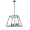 Elegant Lighting Declan 24 inch pendant in black - 2 of 4
