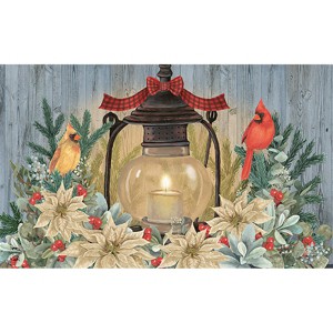 Briarwood Lane Christmas Doormat 30x18 Indoor Outdoor Warm Winter Candle Winter For Christmas Doormat - 1 of 4