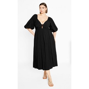 Women's Plus Size Shae Dress - black | CITY CHIC - 1 of 4