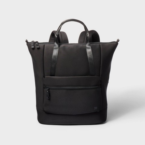 Рюкзаки All In Motion Faux Neoprene Tote Backpack - All in Motion™ Black: Water-Resistant Softside Knit