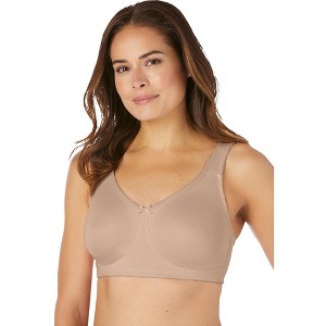 Comfort Choice Women's Plus Size Breathe Wirefree T-Shirt Bra - 1 of 2