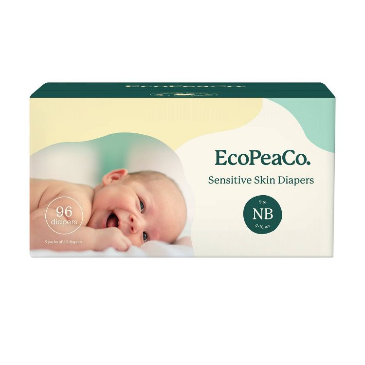 EcoPeaCo. Bamboo Disposable Diapers Made with Organic Bamboo and Viscose, 1 of 13