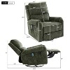 Christopher Knight Home Elmsford Modern Swivel Rocking Chenile Upholstered Massage Recliner Chair - 3 of 4