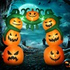 HOMCOM Giant 122" Halloween Inflatable Pumpkin Archway, Outdoor Blow Up Yard Decoration with Build-in LED - 2 of 4