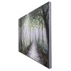 Yosemite Home Decor 'Lighted Path I' - 47"Wx32"H Wall Art on Canvas, Hand Painted with 3D accents - Multi-Color - 3 of 4