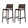 Lagoon Rue Resin Stackable Outdoor Bar Stool - 2 of 3