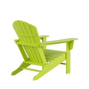 WestinTrends Dylan HDPE Outdoor Patio Adirondack Chair with Side Table (2-Piece Set) - 1 of 4