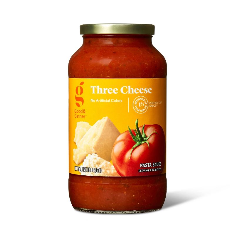 Three Cheese Pasta Sauce - 24oz - Good &#38; Gather&#8482;, 1 of 6