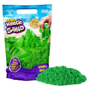 Kinetic Sand Sandbox Set with Green Sand, Tools & Storage, Size: 11.02 inch x 2.6 inch x 11.06 inch
