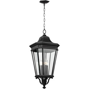 Generation Lighting Cotswold Lane 31" Black and Glass Hanging Light - 1 of 2