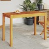 vidaXL - Solid Wood Acacia Outdoor Patio Dining Table 43.3"x21.7"x29.5" - Modern Rectangular Table for Garden Terrace - Brown - 3 of 4