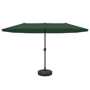 Ainfox 13ft Outdoor Patio Umbrella With Umbrella Base Double-sided Deck Pool Umbrella with 1.5 Inch Pole, Fade Resistant  for Porch, Market, Backyard - 1 of 4