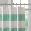 PAGED Waffle Weave Shower Curtain with 3M Water Repellent, Modern Stripe Design Fabric Shower Curtain for Bathroom, 72x72" Bathroom Decor - 2 of 4