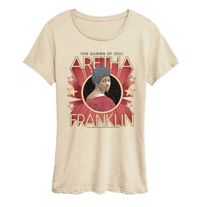 Women's - Aretha Franklin - The Queen of Soul Short Sleeve Graphic T-Shirt - 1 of 4