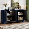 NicBex Buffet Cabinet with Storage Wood Traditional Style Sideboard Cabinet with Adjustable Shelves and Gold Handles for Living Room - image 4 of 4