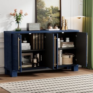 TIRAMISUBEST Sideboard Buffet Cabinet with Storage - Antique Navy Mobile File Cabinet - 1 of 4